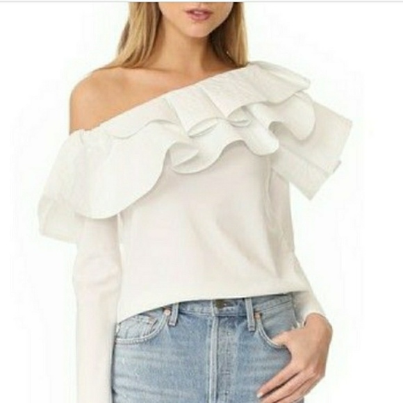 Stylekeepers Tops - Stylekeepers Ruffle One Shoulder Top. NEW!!